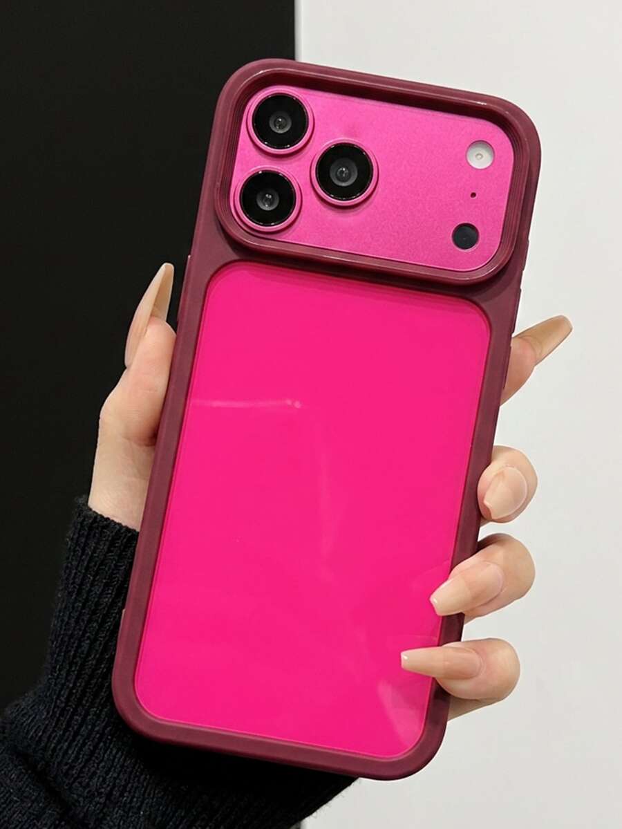Luxury Solid Color Protective Phone Case Compatible With Iphone 17ProMax 17Pro, Minimalist Shockproof Back Cover