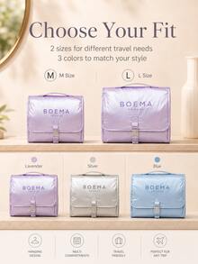 New Minimalist Hanging Travel Toiletry Storage Bag, Compartment Storage Design, Portable, Suitable For Travel, Business Trip And Home Use - Multicolor - View 9