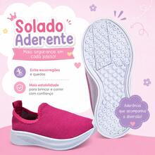 COMBO 2 Tenis Infantil Menina Escolar | Slip On, Calce Fácil Ideal Para Todas as Ocasiões | PEÇA JÁ! - Nude + Pink - Visão 11