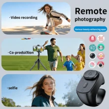 Wireless Scrolling Remote For Mainstream Social Media Platforms, Compatible With Android System, Supports Short Video Scrolling, E-Book Page Turning, Liking, Photo Zooming And Recording, Built-In 40mAh Battery, Perfect For Portable Camera Shutter And Travel Camera Shutter Remote Needs In Summer, Holidays And Other Scenarios - Multicolor - View 5