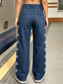 Women Jeans - 2066藍色 - 查看 5