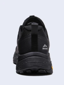 CAMEL CROWN Breathable Hiking Trekking Shoes For Spring & Autumn, Vibram Outsole Non-Slip Shock-Absorbing Trail Running Shoes - Black - View 4