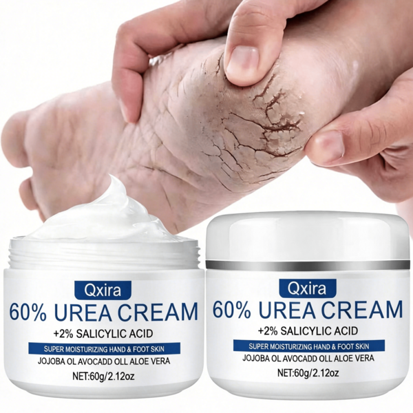 60G Urea Foot Cream, Containing Urea And Salicylic Acid, Deeply Moisturizes And Hydrates, Making The Skin Smoother And Leaving The Feet Soft And Hydrated