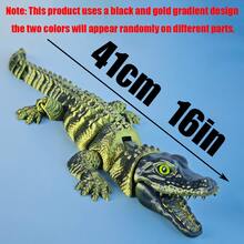 Extra Large Crocodile Plush Model Ornament | 64cm Large Size, Gold Noble, Black Powerful, Artistic Decor "Collector's Choice" Study Living Room Luxury Decoration | Suitable For Home Decor, Home Decoration, Desktop Display - Multicolor - View 13
