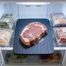 Cutting Board, Household Kitchen Cutting Board, Double-Sided Fruit And Vegetable Board, Frozen Meat Defrosting Tray. Faster And Safer Defrosting Method, Large Defrosting Tray, Defrosting Through Natural Heating. - Multicolor - View 3