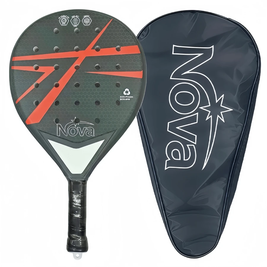 Lightweight Durable Plastic Padel Racket With EVA Core, Suitable For Outdoor Court Use - Multicolor - View 1