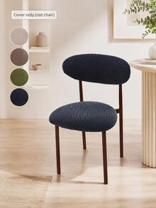 2pcs/Set Nordic Split Chair Seat Cover Jacquard Wood Dining Chair Slipcover With Backrest Cover For Hotel Home Decor - Multicolor - View 7