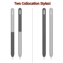 Casing Pelindung Silikon yang Kompatibel dengan Apple Pencil Pro dan Apple Pencil Generasi ke-2, Mendukung Pengisian Daya Magnetik dan Fungsi Ketuk Dua Kali - MultiWarna - View 3