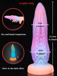 Silicone Realistic Dildo, Glowing Colorful Lifelike Penis Toy, Adult Sex Toy For G-Spot And Prostate Orgasm, Realistic Penis, For Him - one-size - View 26