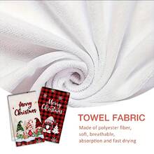 2/4/48pcs Kitchen Dish Towels, Christmas Theme Elf Cleaning Cloths, Creative Plaid Christmas Tree Snowflake Decor, Absorbent Quick-Dry Kitchen Dish Cleaning Cloths, Holiday Atmosphere Decorative Fabric, Multi-Purpose, High Absorbency Kitchen Cleaning Towels - Multicolor - View 8