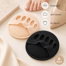 Nasin 12pcs 5-Toe Anti-Friction Forefoot Protector Pads, Half-Sole Insoles For Women High Heels, Corn And Callus Sock Pads, New Toe Foot Cushion Shock Absorption - 12 Pieces - View 3