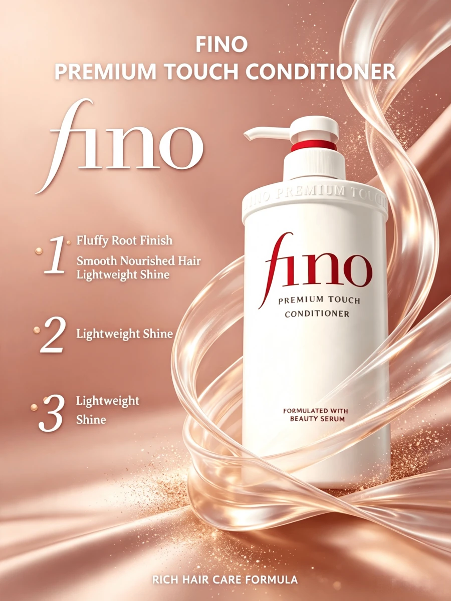 Fino 洗髮精美容精華護髮素 550ml 深層滋養修復染燙受損髮絲 柔順滋養髮膜 - 護髮素 - 查看 1