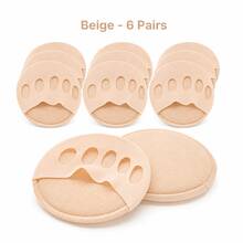 Nasin 12pcs 5-Toe Anti-Friction Forefoot Protector Pads, Half-Sole Insoles For Women High Heels, Corn And Callus Sock Pads, New Toe Foot Cushion Shock Absorption - 12 Pieces - View 10