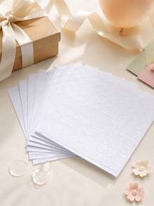 50/300pcs Round Double-Sided Tape Diameter 2cm, Acrylic Transparent Adhesive - View 5
