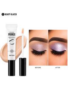 beauty glazed Primer eyeshadow tahan lama, ringan, tidak menggumpal, anti luntur, cocok untuk kelopak mata berminyak, bebas uji hewan, alas makeup mata untuk penggunaan sehari-hari. - Krem - View 3