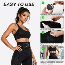 Adjustable Waist Support Strap - Breathable Polyester Blend Back Trainer Strap; Hand-Washable Fitness Equipment That Enhances Workout Results; Gym Accessories - Black - View 2