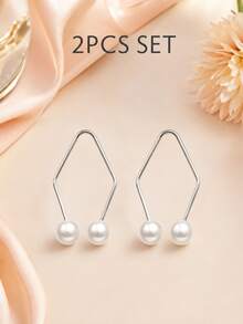 Pearl Facial Clip, No-Piercing Facial Beauty Accessory, Invisible Smile Lifting Clip, Creative Facial Decoration Clip, Suitable For Parties, Holidays, Daily Styling, Fashion Jewelry Accessory, Suitable For Women And Girls - Multicolor - View 11
