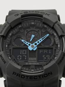 Casio 卡西欧  指针/数字双显男士手表 GA100C-8ACR - 灰色 - 查看 2