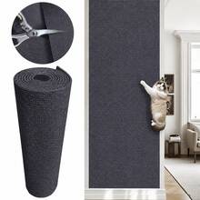 1 Roll Cat Scratch Mat Self Adhesive Cat Scratching Pad, 100*50cm (39.37*19.69 Inches) Cuttable Furniture Protector Sofa Couch Anti-Scratch Guard, Indoor Cat Claw Scratcher Carpet Tape For Wall, Door, Couch Protection - 100*50cm (39.37*19.69 In) - View 15