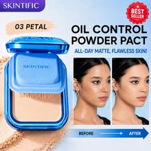 SKINTIFIC Ultra Cover 粉底蜜粉，全遮瑕控油霧面無瑕臉部遮瑕彩妝 - 03 花瓣 - 查看 2