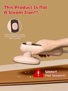 OBOVAY 1pc Garment Steamer, Portable Travel Iron, Compact Mini Handheld Steam Iron Supports Dry & Wet Ironing, Fast Heating For Home And Travel - US A Type Plug(110-127V) - View 7