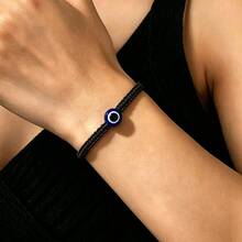 1pc Handmade Devil's Eye Bracelet, Fashion Accessory For Women, Men, Couples, And Friends - One Size Fits All - View 10