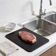 Cutting Board, Household Kitchen Cutting Board, Double-Sided Fruit And Vegetable Board, Frozen Meat Defrosting Tray. Faster And Safer Defrosting Method, Large Defrosting Tray, Defrosting Through Natural Heating. - Multicolor - View 4