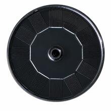مضخة مياه تعمل بالطاقة الشمسية 1W/1.5W/2.5W للاستخدام الخارجي - مع 8 فوهات و 2 تمديد، تعمل مباشرة بالطاقة الشمسية (بدون بطارية)، تصميم بلاستيكي دائري، ميزة مائية زخرفية مناسبة للحديقة والفناء والبركة وحوض السمك، تجذب الطيور والنحل والفراشات - الأسود - مشاهدة 11