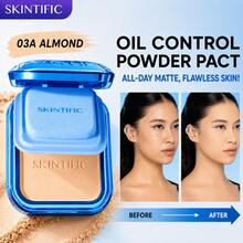 SKINTIFIC Ultra Cover 粉底粉餅，全遮瑕控油霧面無瑕面部遮瑕彩妝 - 03A ALMOND - 查看 2