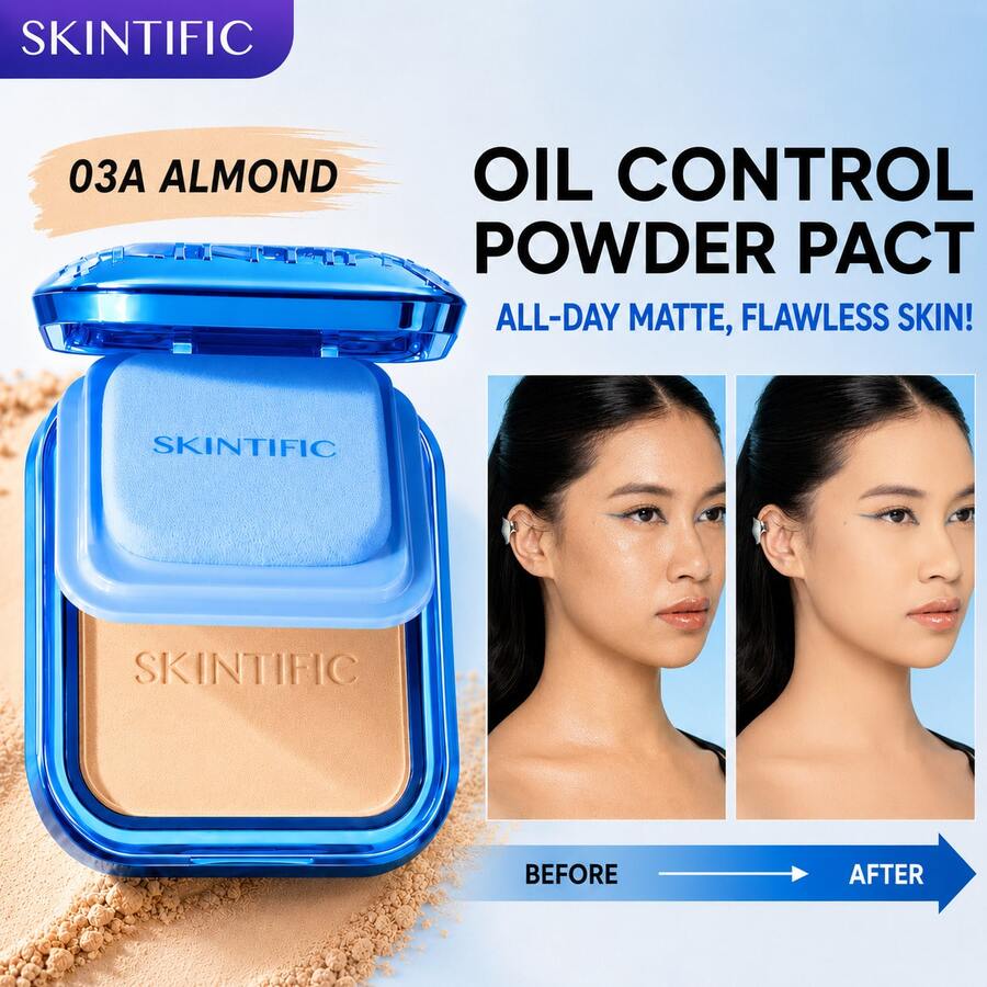 SKINTIFIC Ultra Cover 粉底粉餅，全遮瑕控油霧面無瑕面部遮瑕彩妝