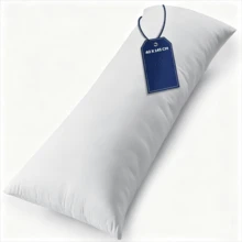 White Body Pillow 40x145 Cm, Side Sleeper Pillow With Microfiber Cover And Polyester Filling - White - View 8