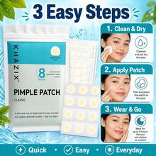 372pcs Hydrocolloid Acne Pimple Patch, Hydrocolloid Spot Stickers, Covering Zits And Defect, Nighttime Spot Stickers For Face - Round Transparent - View 4
