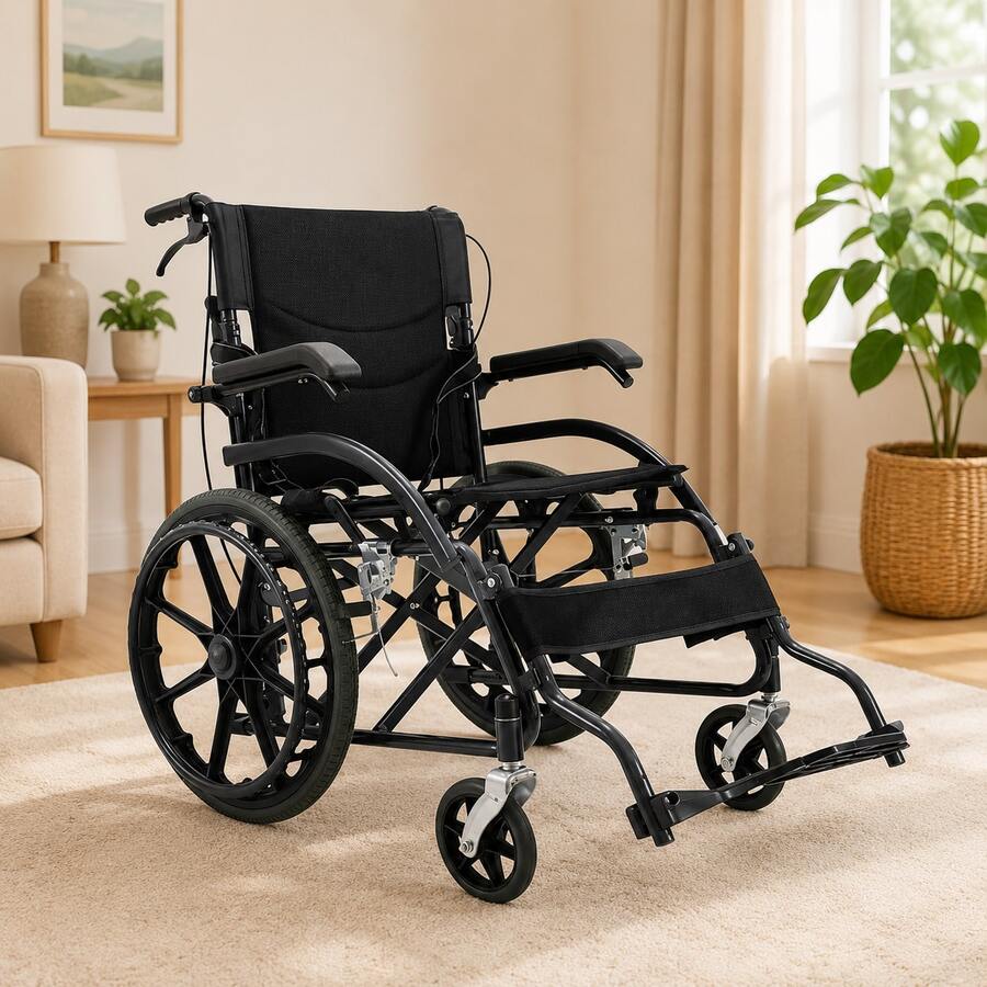 Mobility Aids, Wheelchairs - Black - View 1