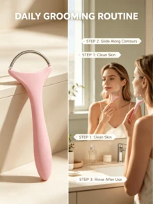 Painless Facial Hair Remover, Portable Spring Roller Epilator, Spring-Type Hair Removal Tool, Lightweight Hair Removal Device, Suitable For Men And Women, Stainless Steel Spring - Multicolor - View 5