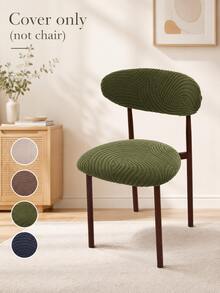 2pcs/Set Nordic Split Chair Seat Cover Jacquard Wood Dining Chair Slipcover With Backrest Cover For Hotel Home Decor - Multicolor - View 9
