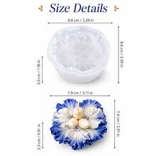 3D Poppy Flower Silicone Candle Mold, DIY Aromatherapy Candle Plaster Resin Soap Casting Mold, Handmade Craft Decoration Making Tool - A - View 8