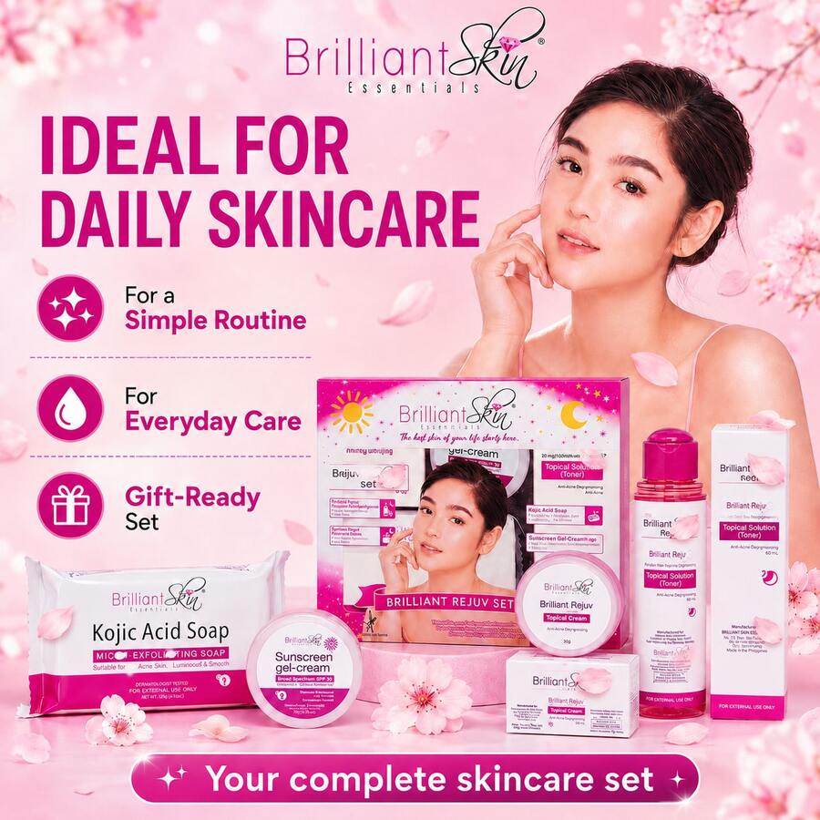 Brilliant Skin Rejuv Original 4合1保養套組,含麴酸皂、防曬霜、美白修斑、平滑肌膚護理 - Rejuv Set - 查看 1