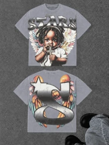 Women T-Shirts - 灰色 1 - 查看 1