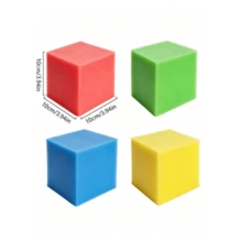DIY Card Insert Dice, Multiple Colors, Compatible With Cards, Boy/Girl Card Recognition Game, Educational Dice Toy, 6-Sided Dice, Suitable For Classroom, Party, Home, Teaching Tool, Floor Game, Birthday-Christmas Gift, Gift, Perfect Gift - Multicolor - View 3