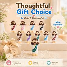 100 PCS Little Jesus Figures, Mini Jesus Figurines In Bulk, Multicolor Tiny Jesus Figures, Christian Gifts,Christmas Gifts,Halloween Gifts,Baptism - 50pcs - 查看 4