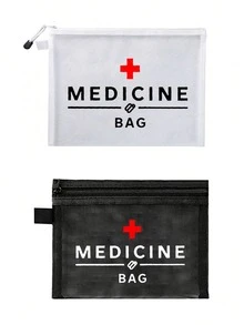 网眼化妆包，印有“药品”字样，便携式收纳袋，化妆包，护肤品收纳包，旅行必备，宿舍用品，新娘礼物，母亲节礼物，生日礼物，送给朋友和老师的礼物，药品收纳袋，浴室收纳袋，珠宝收纳袋，唇彩和化妆品收纳袋，学生宿舍洗漱包，送给妻子、家人、朋友、同事的礼物 - 彩色 - 查看 21