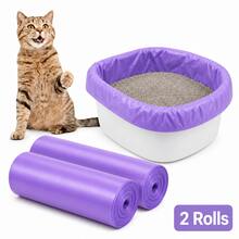 Large Thick Leak-Proof Cat Litter Bags, Suitable For Pet Waste Cleanup And Odor Control; Made Of Thick Absorbent Material With Drawstring Seal Design, Specifically Designed For Multi-Cat Households, Effectively Eliminates Odors During Cat Litter Box Cleaning. - View 6