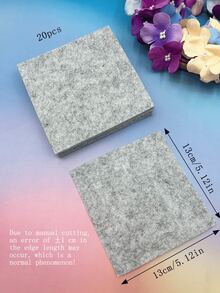 5/10/20/30pcs Felt Fabric, Pre-Cut Size 5.12x5.12 Inches, Approx. 1mm Thick, Stiff Material, Suitable For DIY Crafts, Card Making, Embroidery Backing, Home Decor - Felt Fabric - View 13