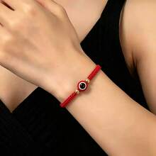 1pc Handmade Devil's Eye Bracelet, Fashion Accessory For Women, Men, Couples, And Friends - One Size Fits All - View 3