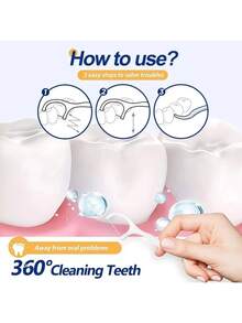 Kit 300un Fio Dental Individual Descartavel Com Haste Floss Pick Sem Sabor - Multicolorido - Visão 4