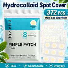 372pcs Hydrocolloid Acne Pimple Patch, Hydrocolloid Spot Stickers, Covering Zits And Defect, Nighttime Spot Stickers For Face - Round Transparent - View 2