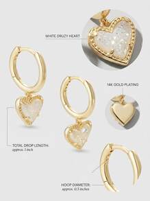 Kendra Scott 女士精緻耳環 14K鍍金 閃亮水晶 B08GX4MNB5 低過敏性 簡約首飾 夏季度假首飾 - 金色 - 查看 4