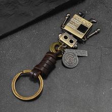 1個復古創意機器人配件鑰匙圈 男士用 - 古銅色 - 查看 6