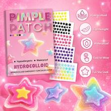 240pcs Star Pimple Patches For Face Hydrocolloid, Absorbing Cover, Tea Tree, Hydrocolloid Acne Patch, Cute Star Pimple - Star - View 2