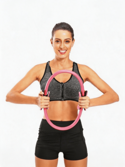 1 peça Anel de Fitness de Cor Sólida, Anel de Pilates, Anel de Treino de Yoga, Adequado para Yoga e Pilates, Acessórios de Yoga, Ideal para Treinos em Casa, Pode Ser Utilizado para Alongamento Corporal e Ganho Rápido de Força